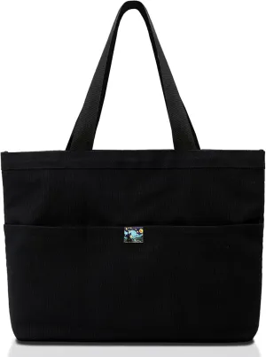 Large Waterproof Tote Bag for Women, Extra Wide Foldable Travel Beach Tote, Oversized Durable Carry-On Weekender Bag