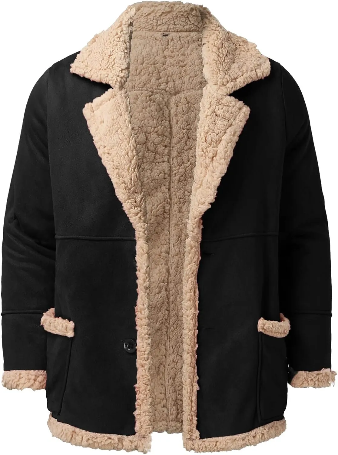 LCMTWX Mens Winter Coats Winter Jacket Coat Leisure Plus Size Hat Zip Pocket Cotton-Padded Warm Soft Hooded Jacket Mens