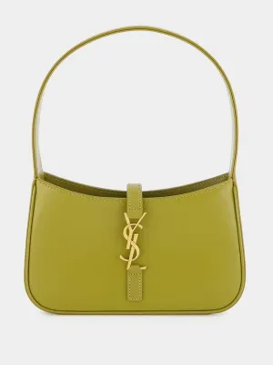 Le 5 à 7 Olive Drab Leather Shoulder Bag