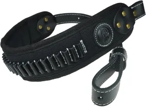 Leather Canvas Cartridge Sling for Rifle 17HMR.22LR.22MAG Shell Holder Shoulder Straps