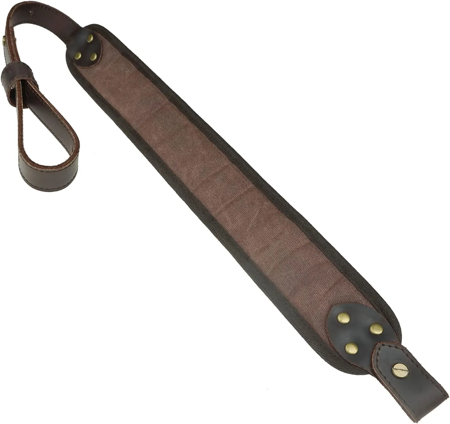 Leather Canvas Rifle Shoulder Sling for .30-30 .308 .30-06 .45-70 .44 MAG