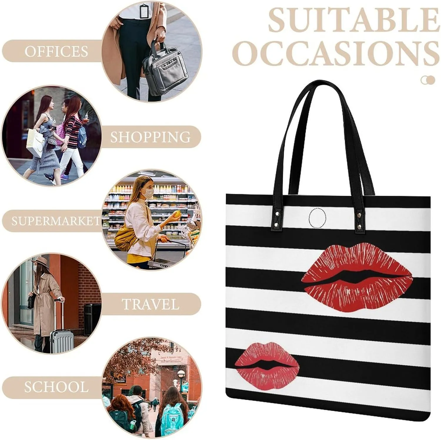 Leather Purse For Women Ladies Tote Shoulder Handbag