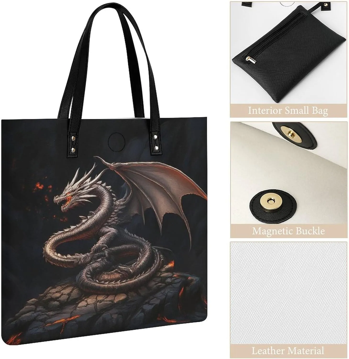 Leather Purse For Women Ladies Tote Shoulder Handbag