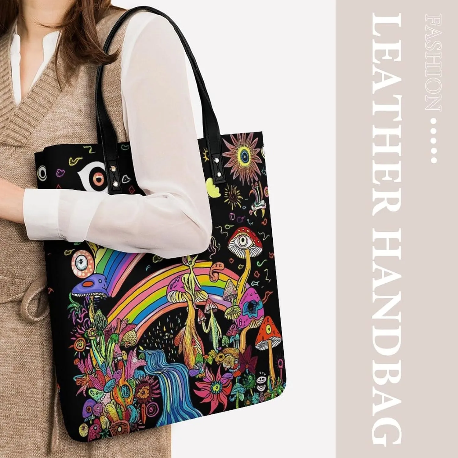 Leather Purse For Women Ladies Tote Shoulder Handbag