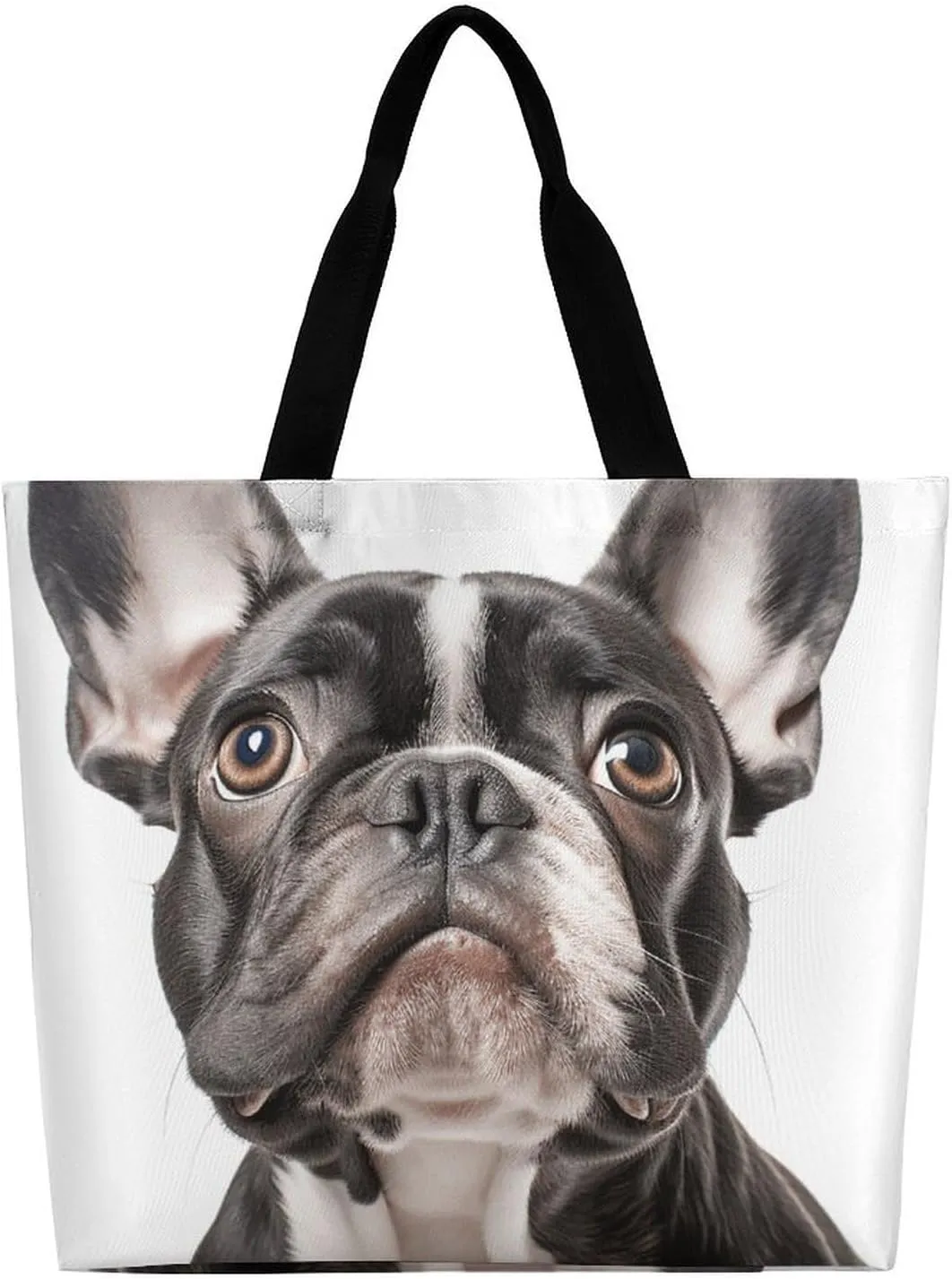 Leaves And Panther Tote Bags, Reusable Grocery Bags, Large Shopping Bag, Shoulder Bag for Women
