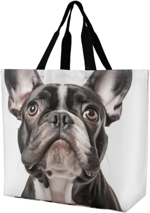 Leaves And Panther Tote Bags, Reusable Grocery Bags, Large Shopping Bag, Shoulder Bag for Women