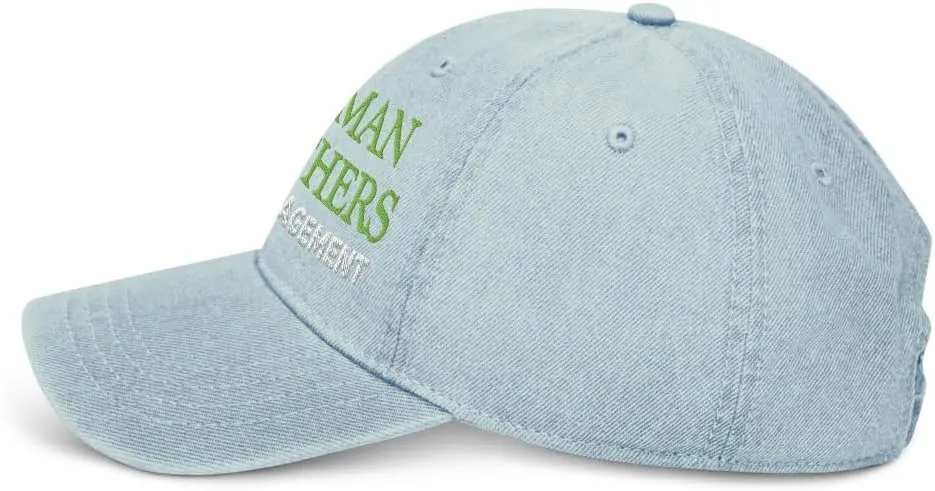 Lehman Brothers Risk Management Hat (Embroidered Denim Cap)