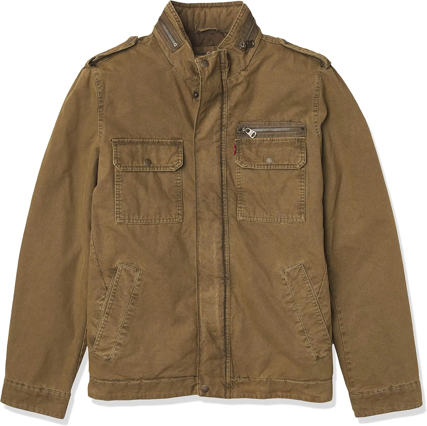 Levi's Mens Washed Cotton Military Jacket (Regular & Big & Tall Sizes)