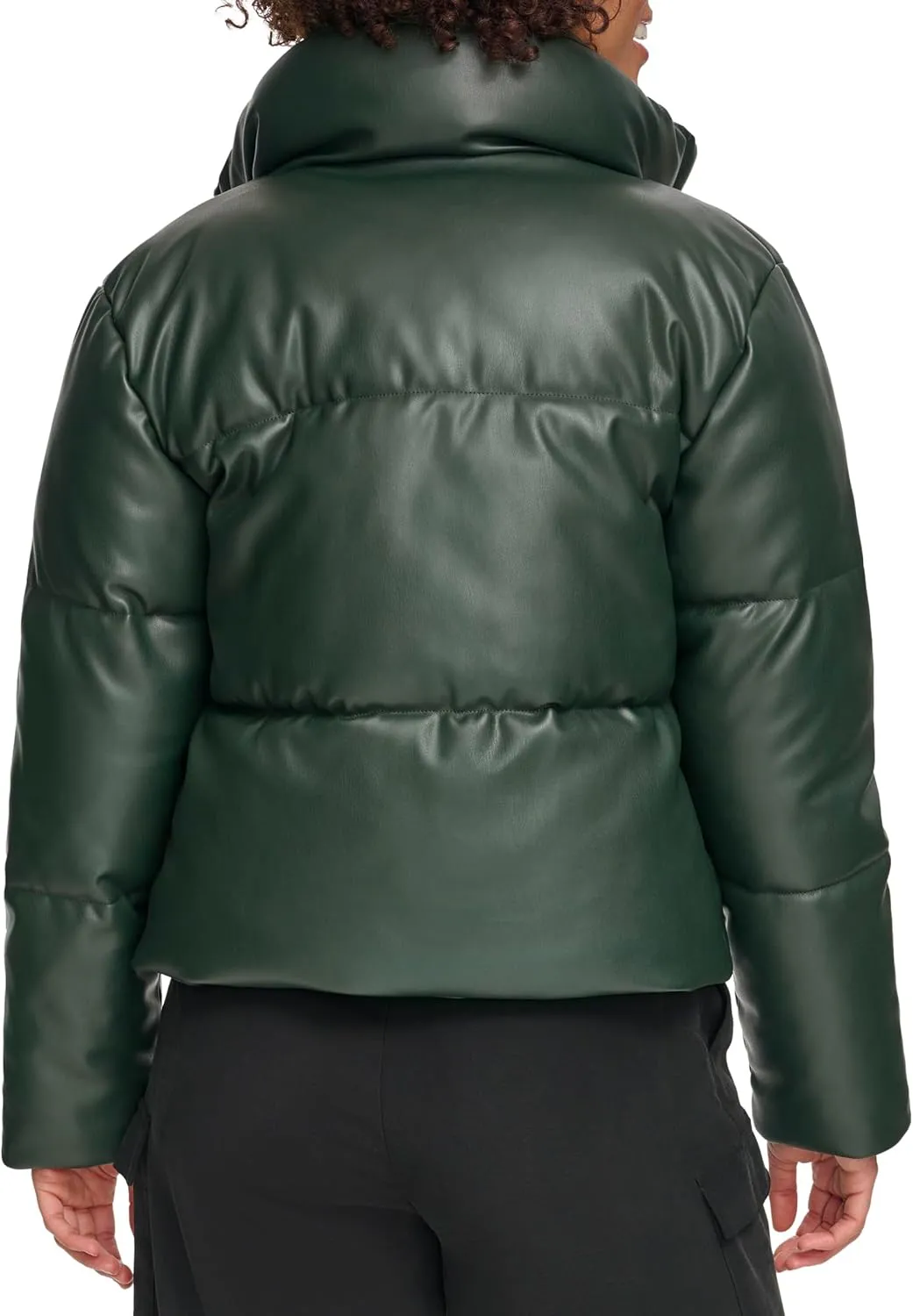 Levi's Women's Vegan Leather Quilted Shorty Puffer