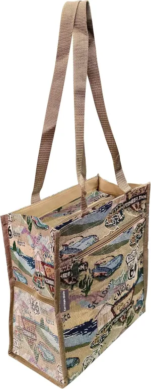 LOEM Route 66 mother road Travel Shopping Tote Bag T312A#66
