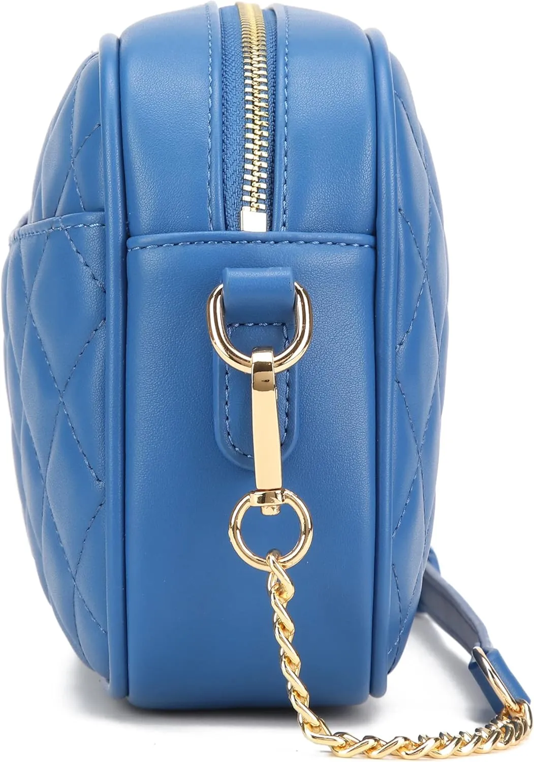 lola mae Quilted Crossbody Bag, Medium Lightweight Shoulder Purse Top Zipper Tassel Accent