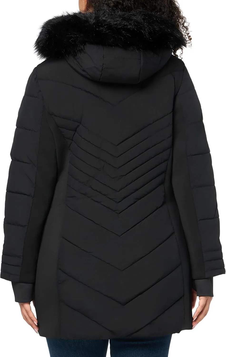 LONDON FOG Women's Hooded Puffer