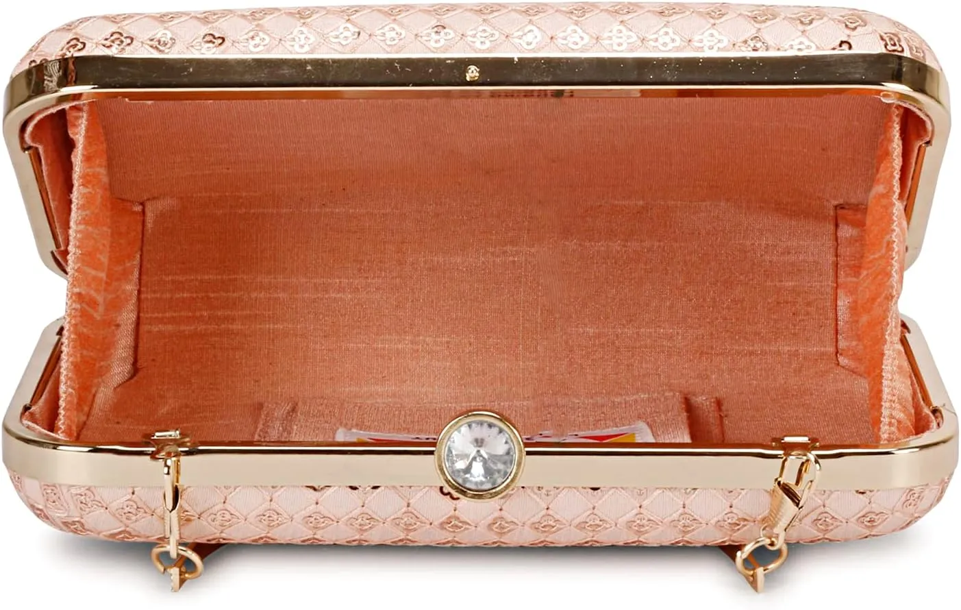 LONGING TO BUY Hand Crafted Designer Box Clutch - Zari Embroidery For Women