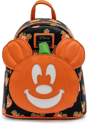 Loungefly Disney Mickey-O-Lantern Womens Double Strap Shoulder Bag Purse