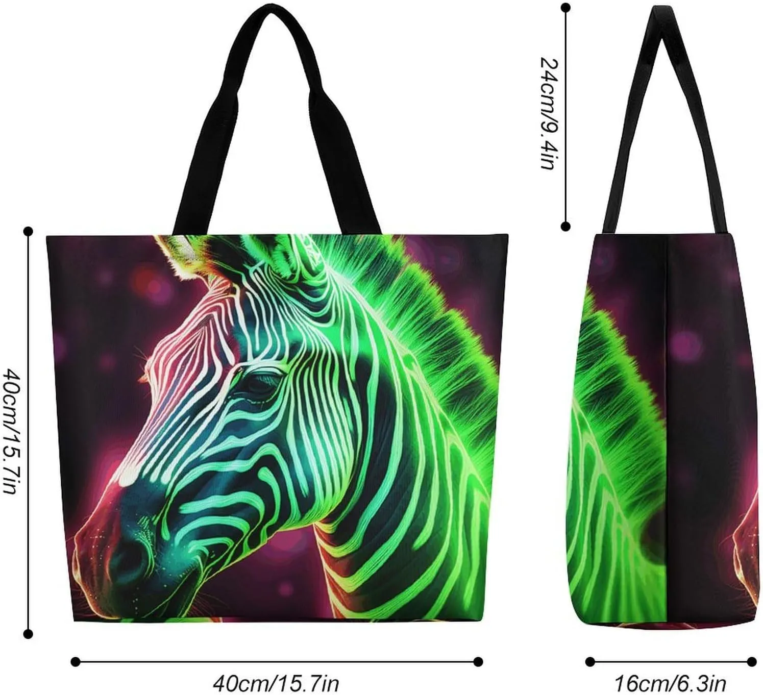 Louvre Museum in Paris Tote Bags, Reusable Grocery Bags, Large Shopping Bag, Shoulder Bag for Women