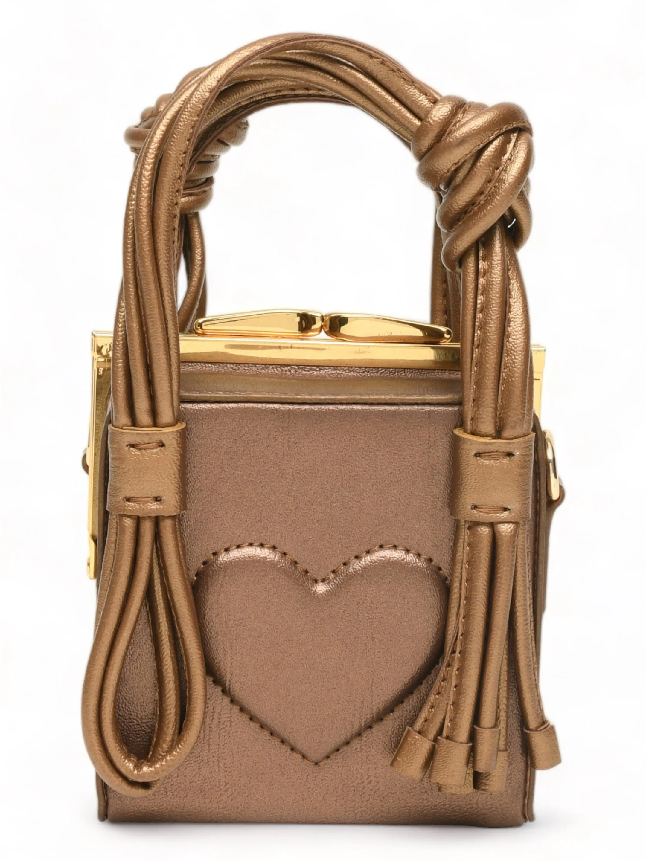 Love Knot Cube In Bronze