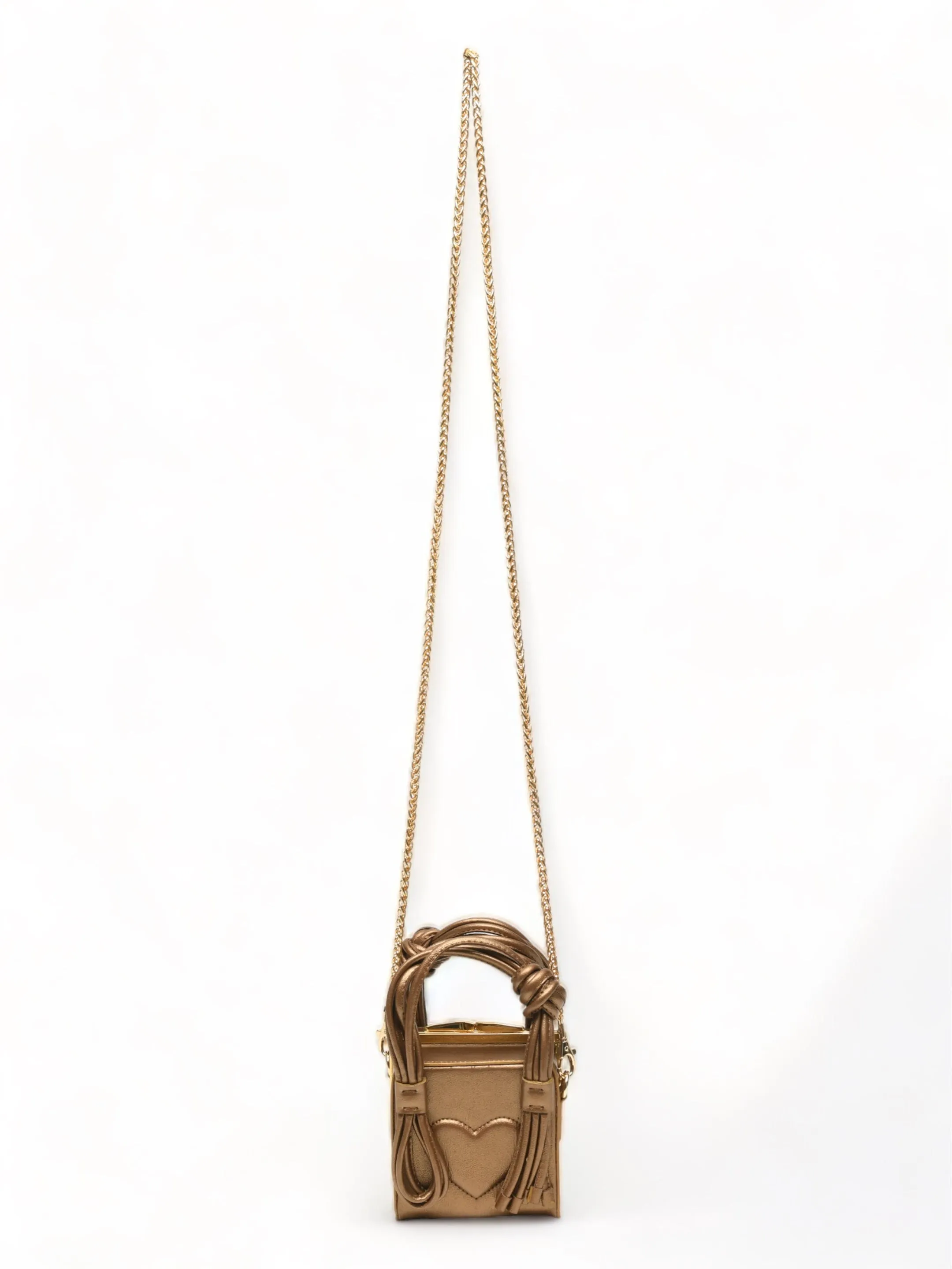 Love Knot Cube In Bronze