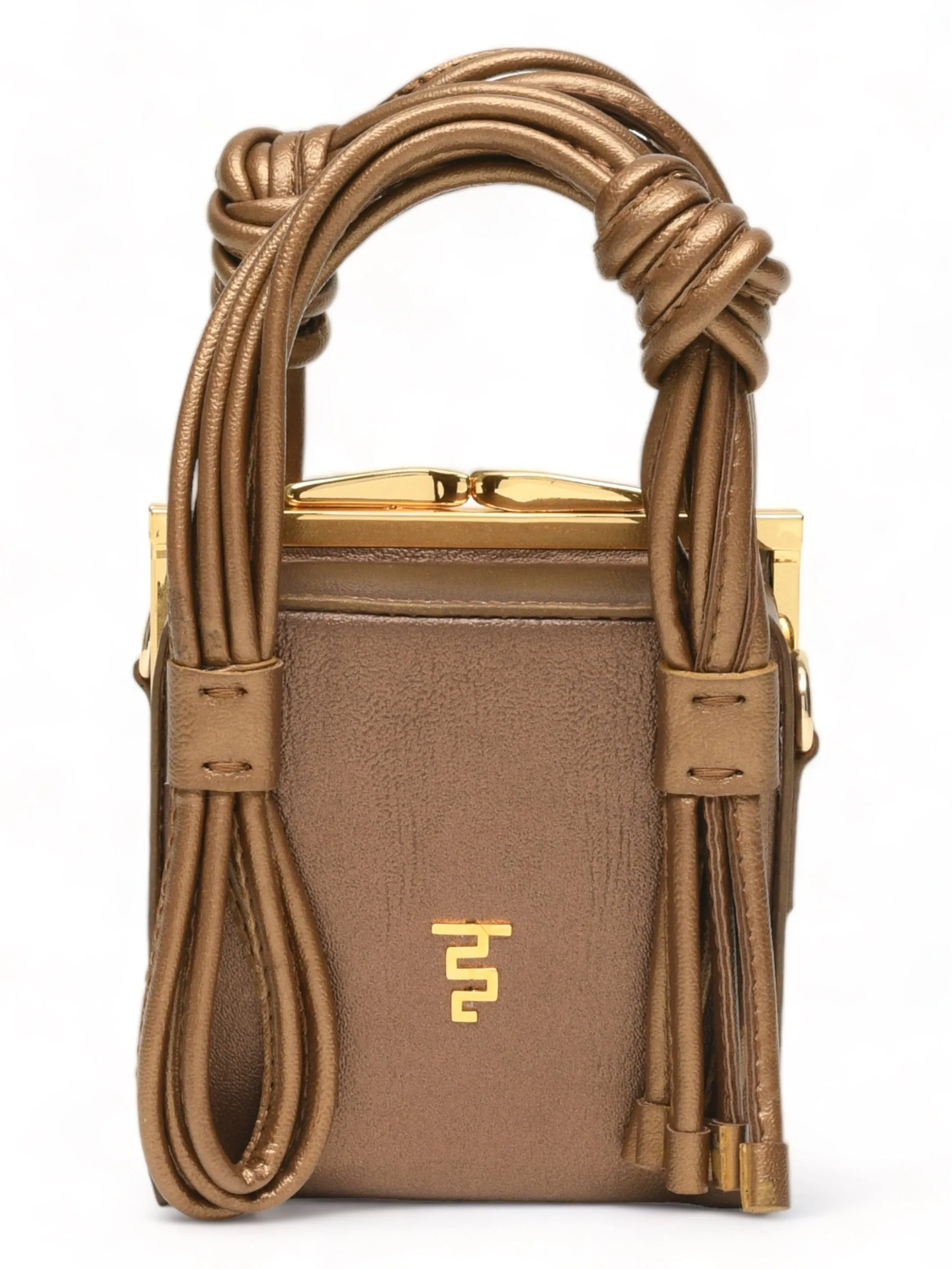 Love Knot Cube In Bronze