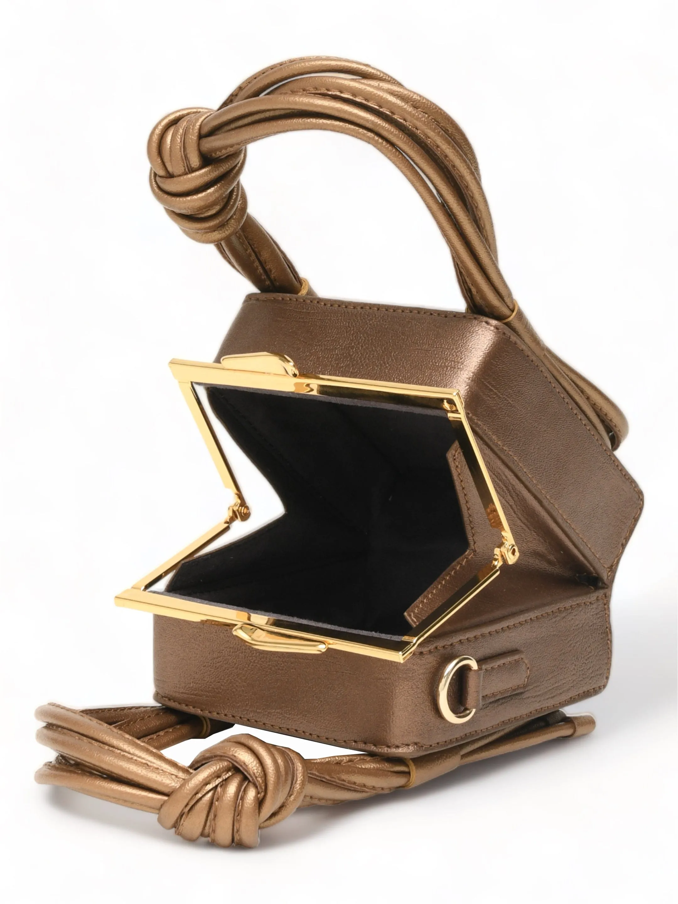 Love Knot Cube In Bronze