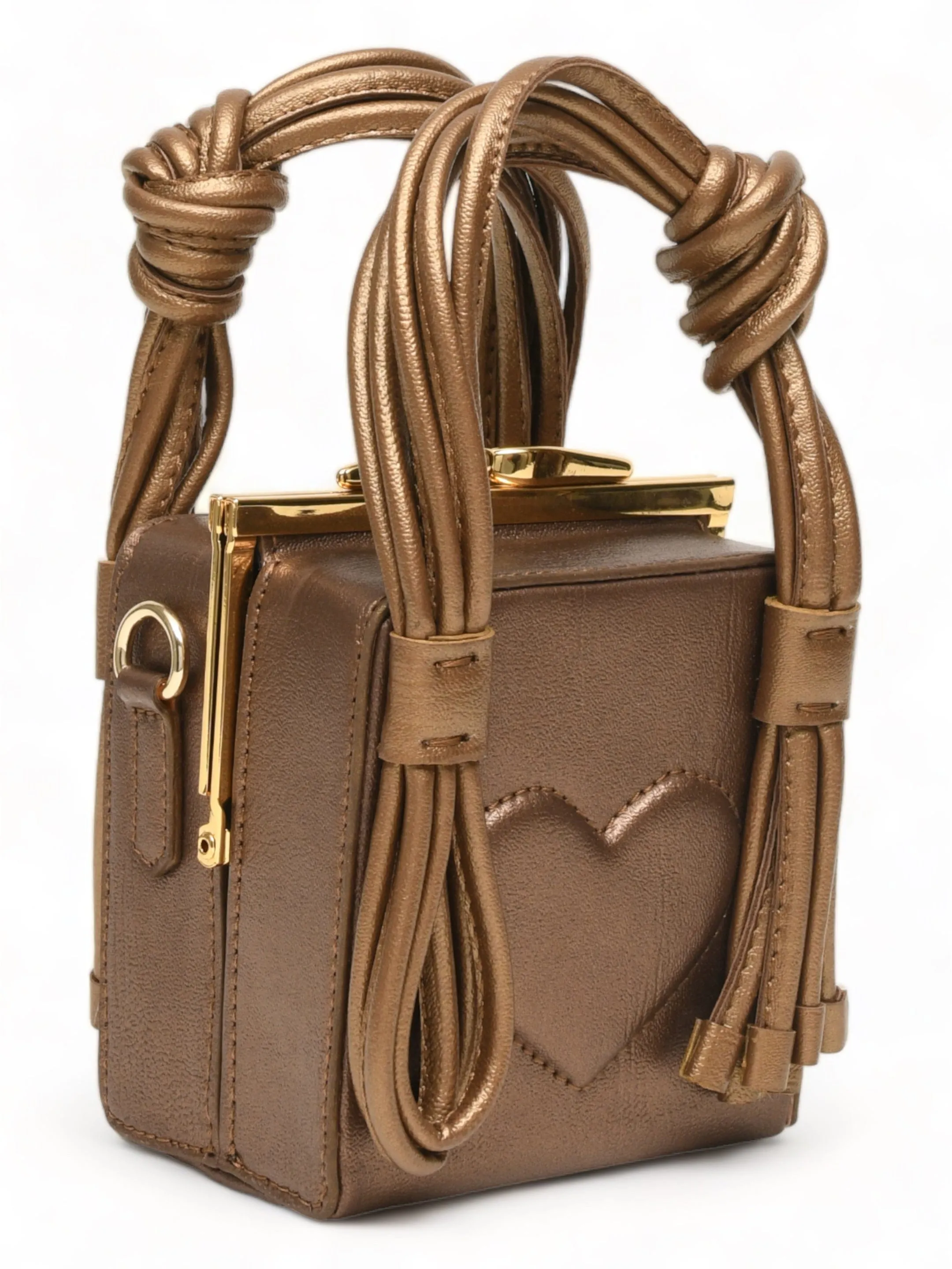 Love Knot Cube In Bronze
