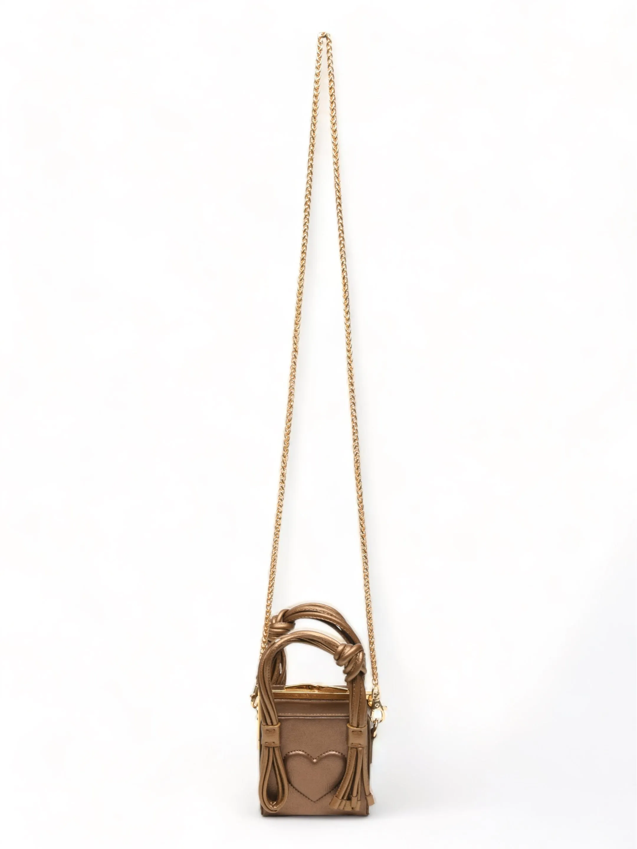Love Knot Cube In Gold