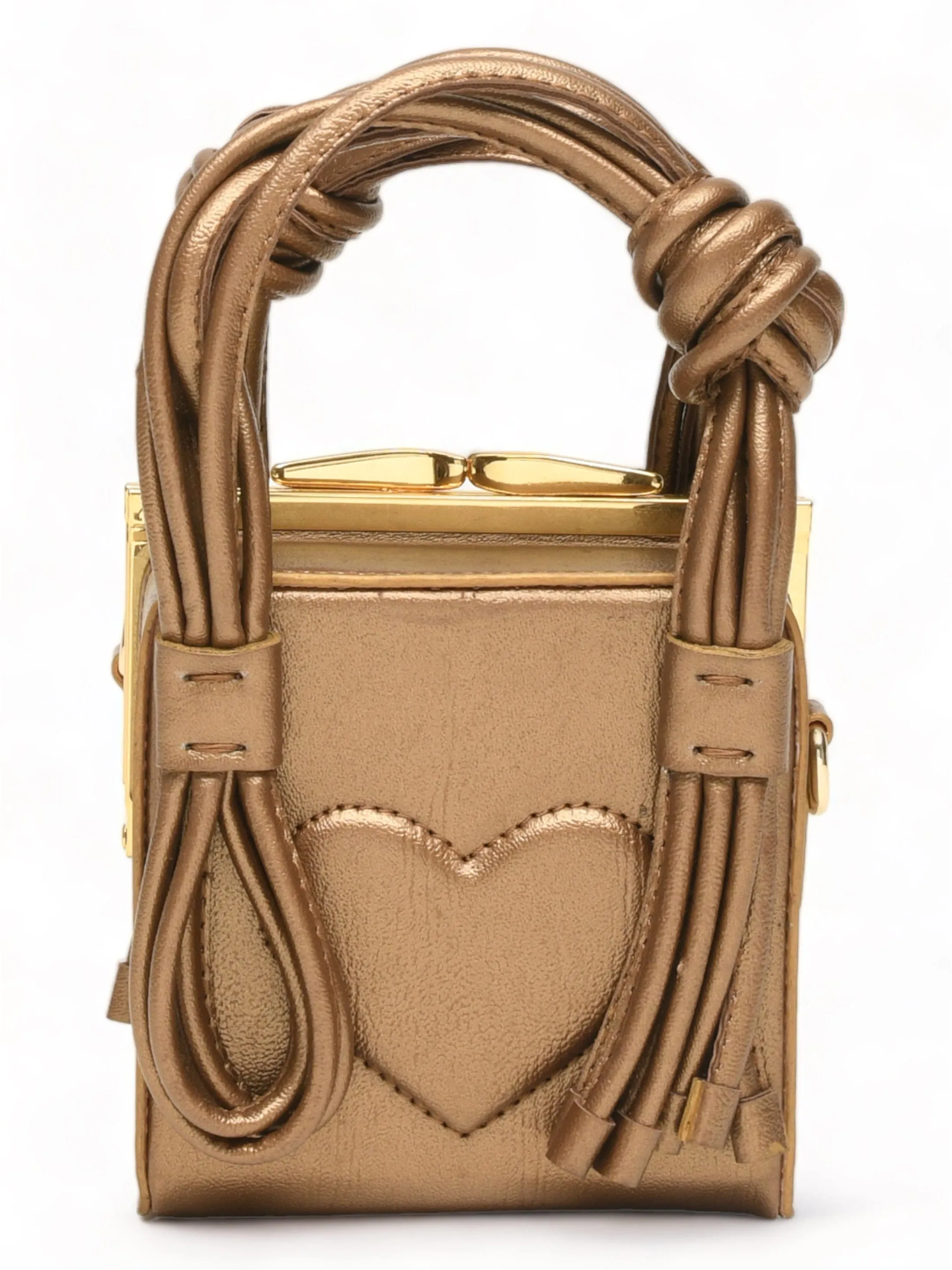 Love Knot Cube In Gold