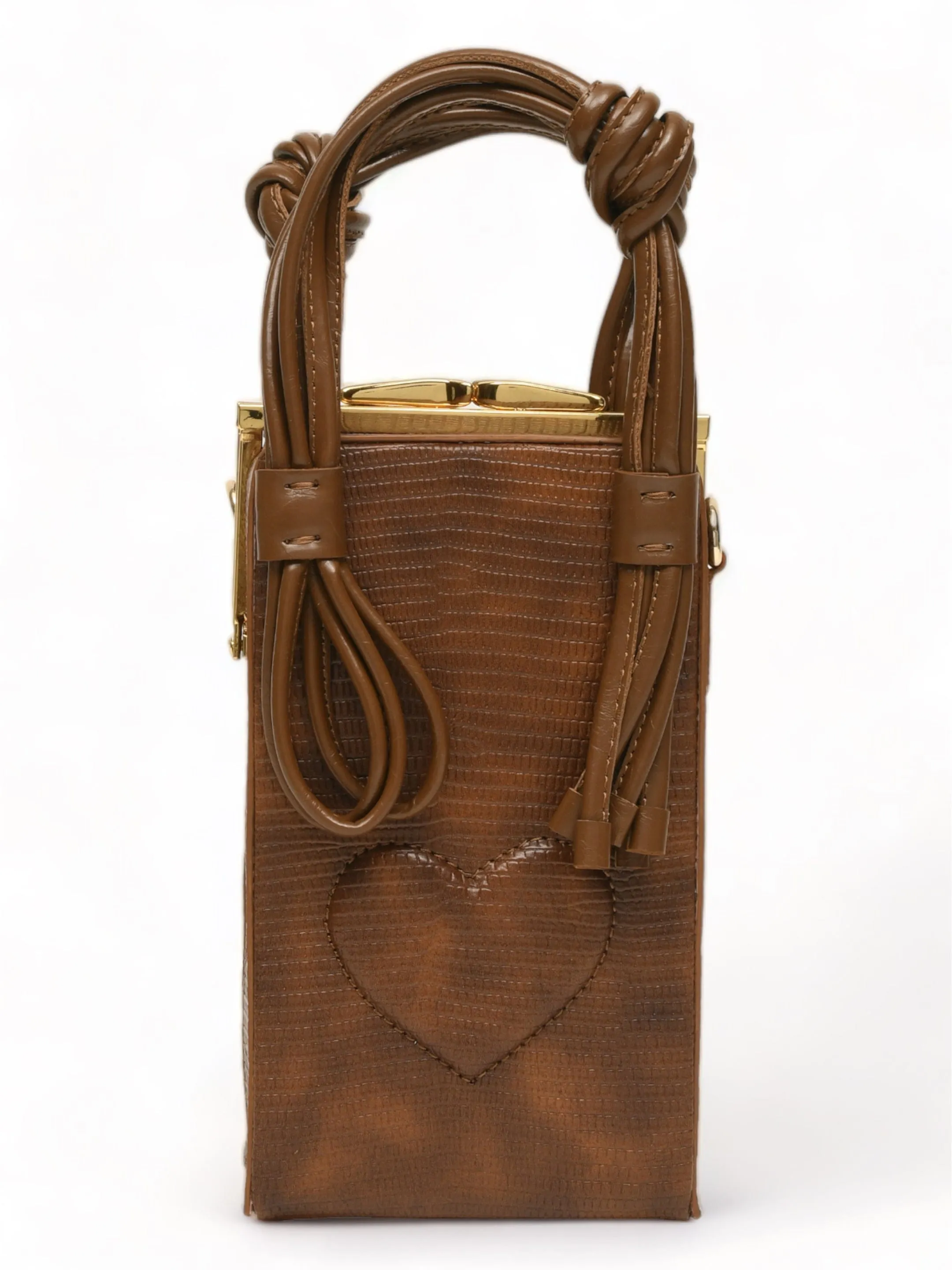 Love Knot Cuboid In Brown