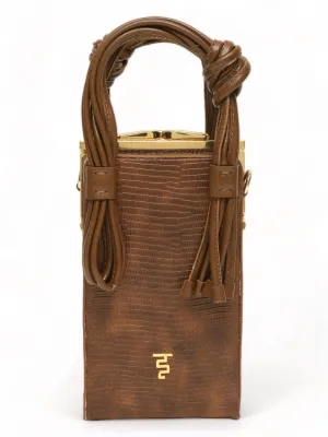 Love Knot Cuboid In Brown