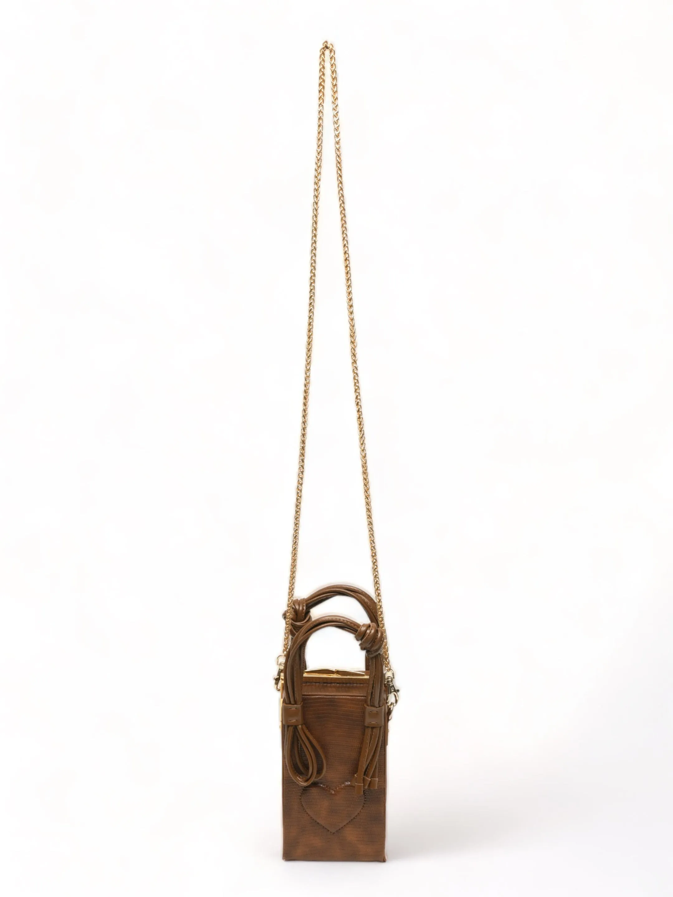 Love Knot Cuboid In Brown