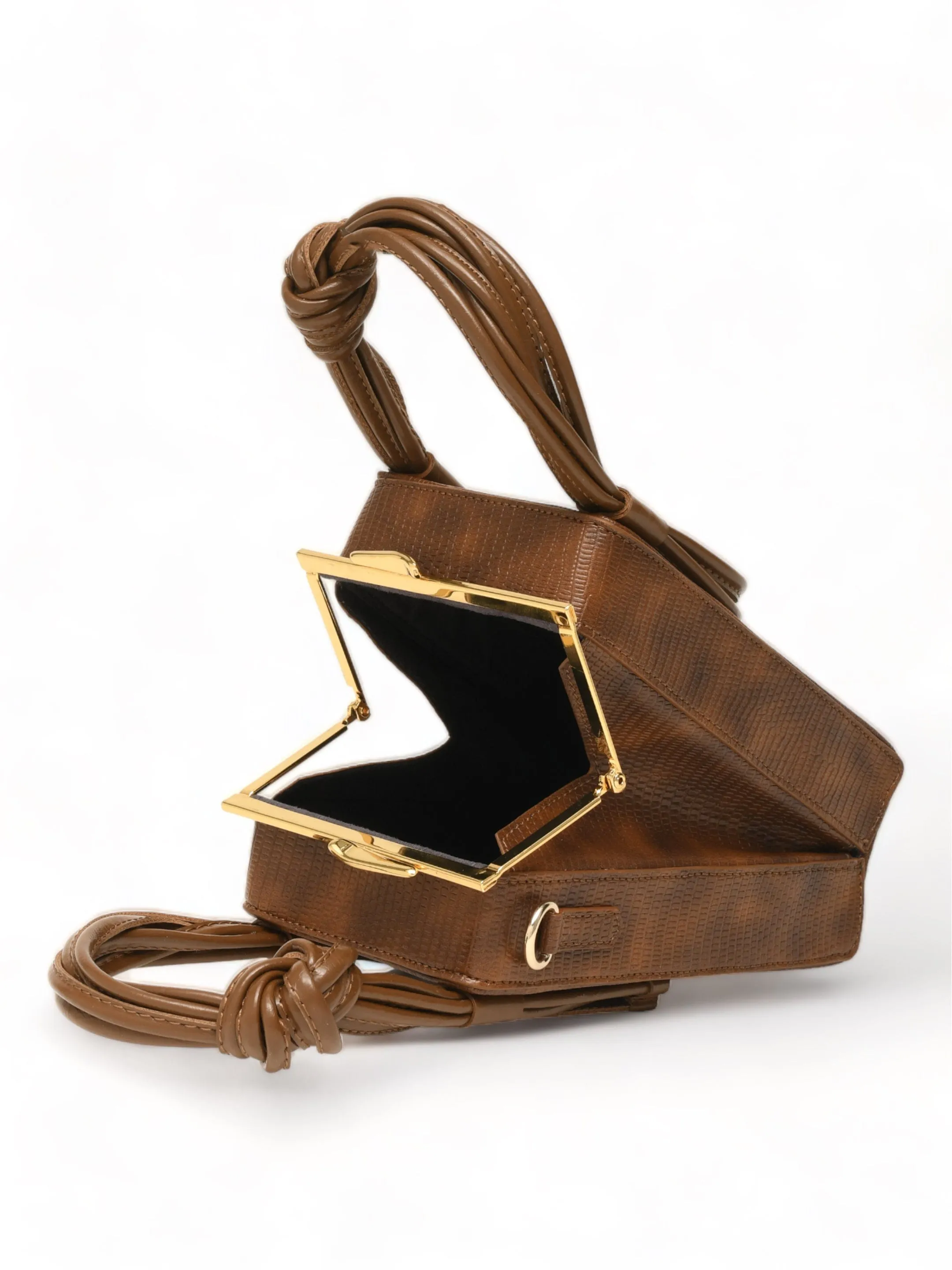 Love Knot Cuboid In Brown