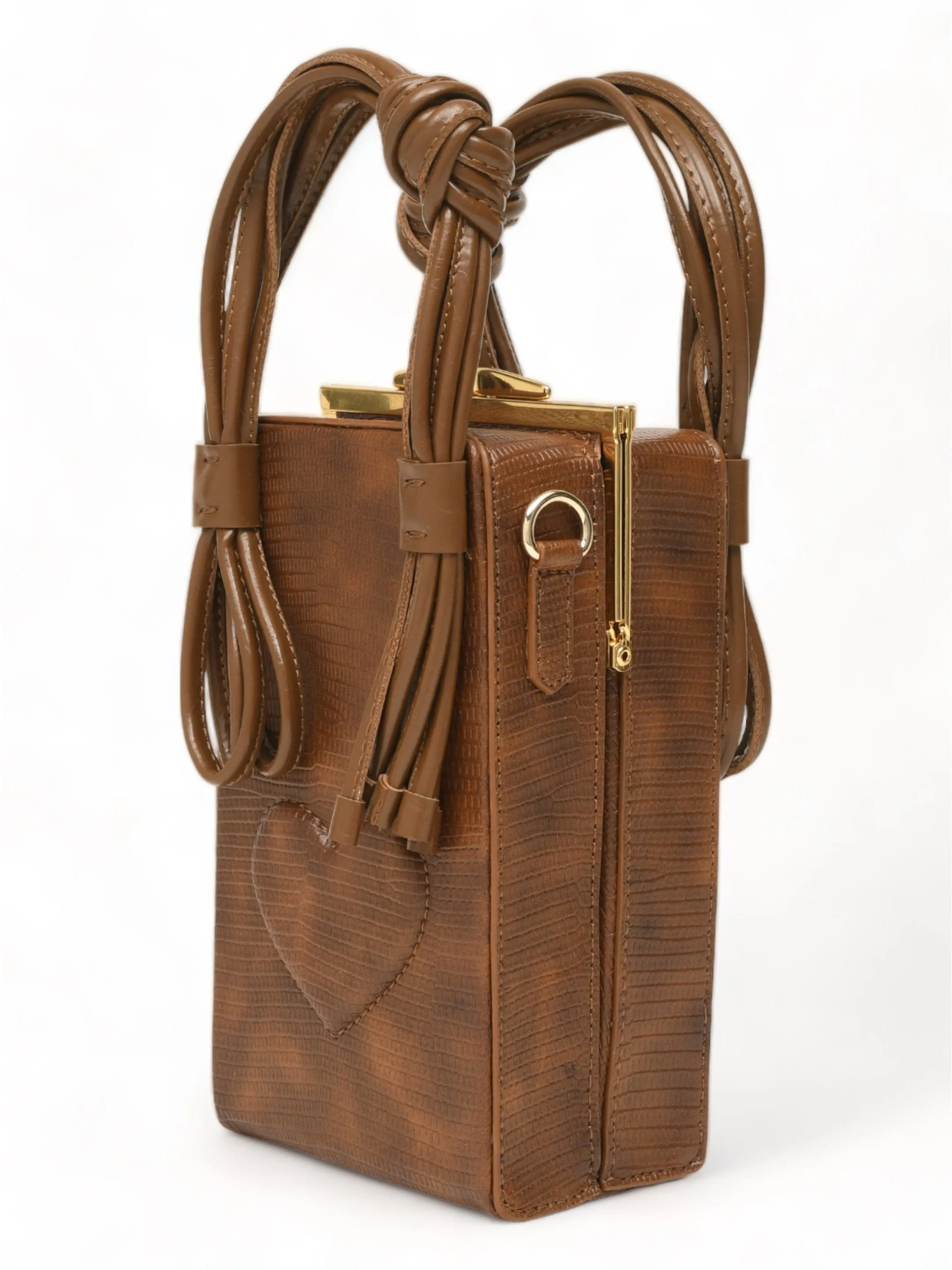 Love Knot Cuboid In Brown
