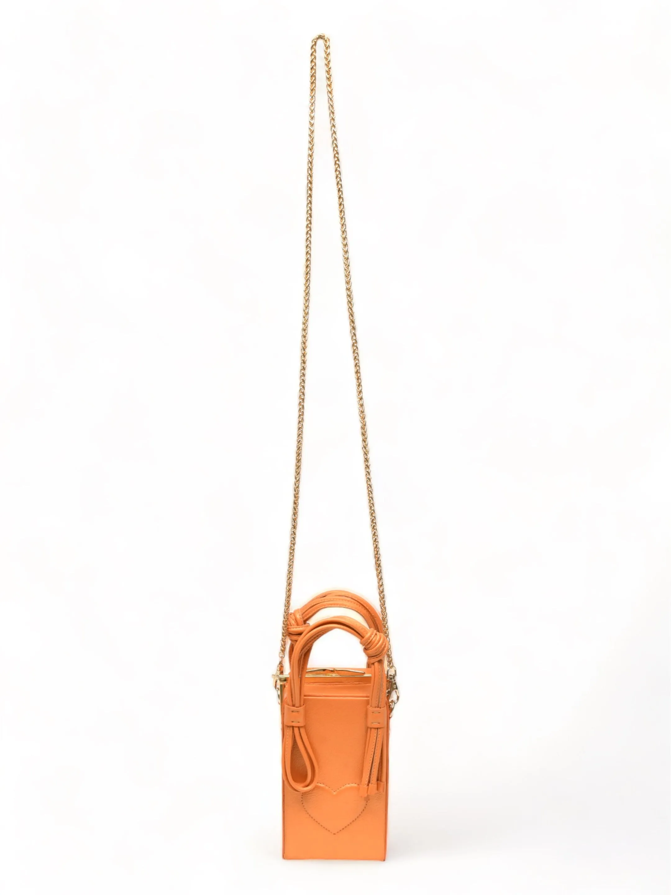 Love Knot Cuboid In Orange