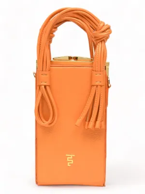 Love Knot Cuboid In Orange