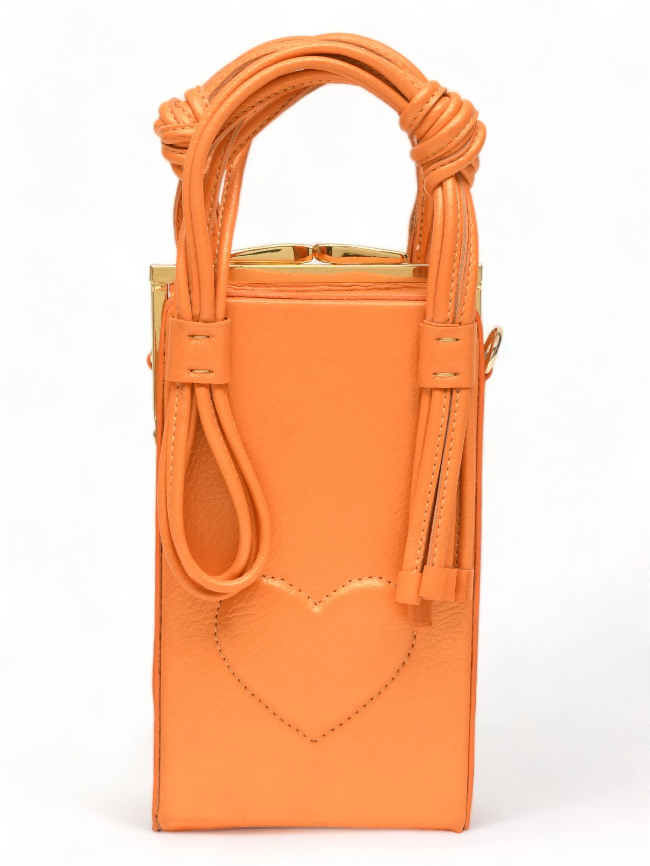 Love Knot Cuboid In Orange