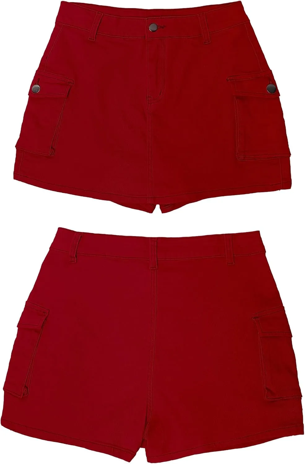 luvamia 2025 Cargo Shorts for Women Casual Summer Skorts Skirts High Waisted Mini Short Skort with Pockets Y2K