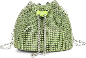 Luxury Rhinestone Bucket Bag Fashion Chain Shoulder Crossbody Bag For Women Personality Versatile Temperament Shoulder Bags