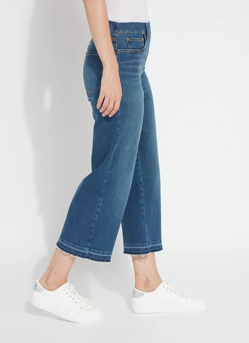 Lyssé Denim Frances Cropped Jeans – Wide Leg Crop Jeans for Women, Premium Woven Stretch Jeans with Holding Power