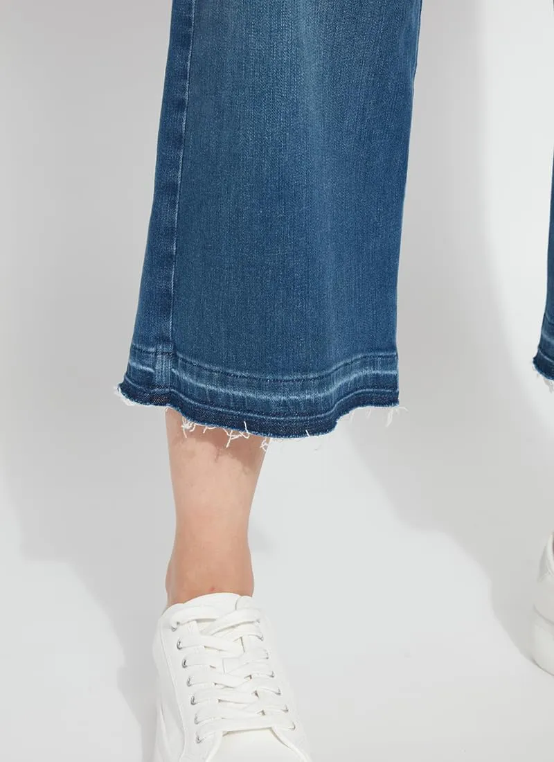 Lyssé Denim Frances Cropped Jeans – Wide Leg Crop Jeans for Women, Premium Woven Stretch Jeans with Holding Power