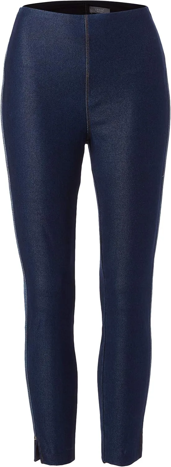 Lyssé Women's Cropped Side Slit Denim