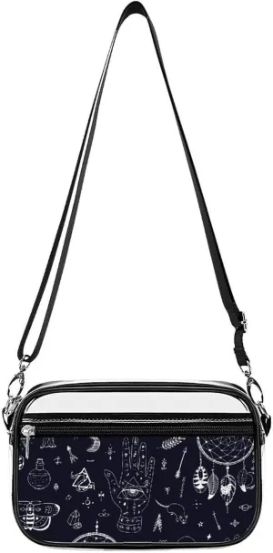 Magic Attributes, Animals and Things Clear Stadium Bag Mini Crossbody Bag Anti-Theft Side Shoulder Bags Messenger Bag Unisex