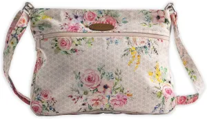 Maison d' Hermine Cross Body Bag Cotton Adjustable Shoulder Strap Hand Bag Tote purse with Zippered & Slip Pockets