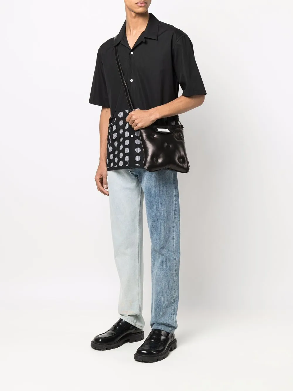 MAISON MARGIELA Mini Glam Slam Flat Pocket Crossbody Handbag