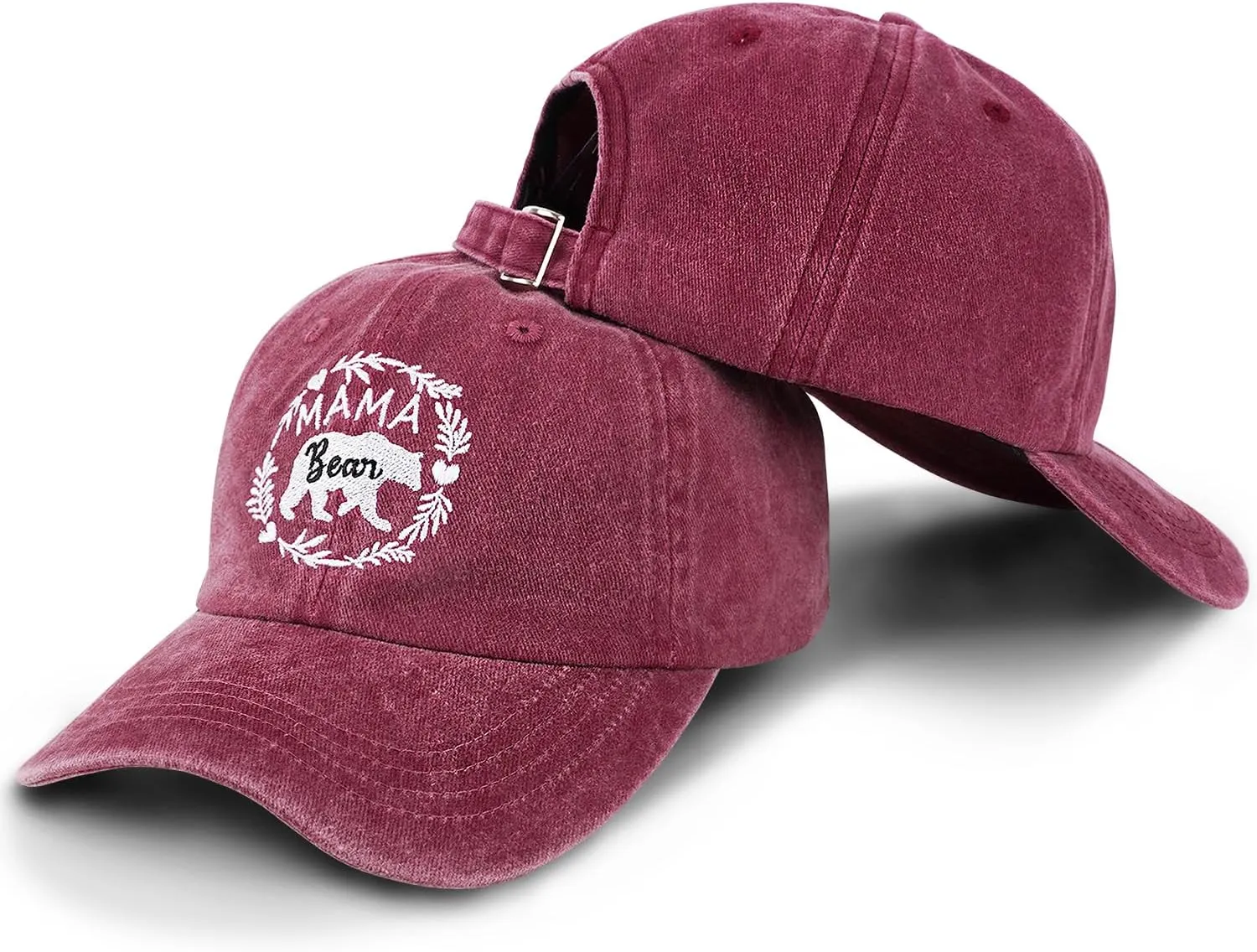Mama Bear Hats, Baseball Mom Hat Gifts Mama Hats for Women, Adjustable Embroidery Baseball Hat