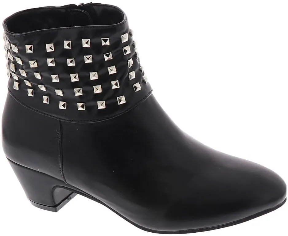Masseys Women's Presley Studded Low Heel Ankle Boot