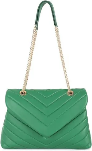 MECOLOR Women’s Fashion Crossbody Bags Lightweight Adjustable Chain Strap Quilted Designer Popular Handbags Shoulder Bag