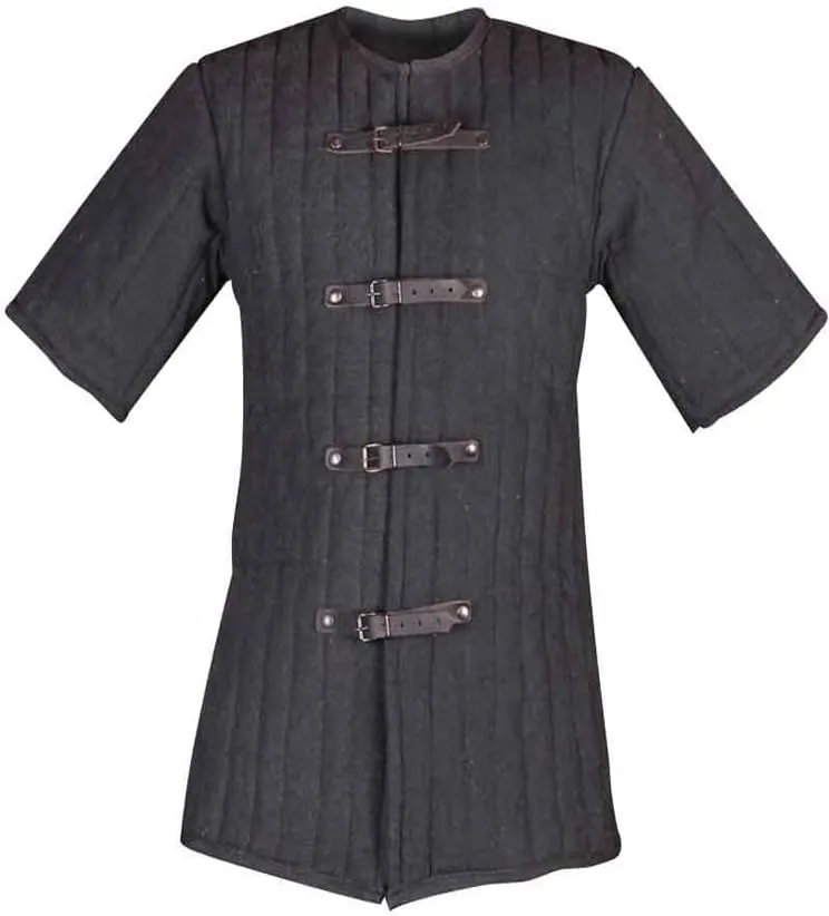 Medieval AketonJAcket Gambeson Armor Cotton Fabric Thick Padded Short Sleeveless Coat SCA Size(S-7XL)