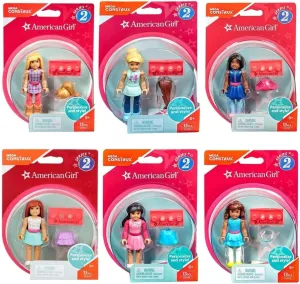 Mega Construx American Girl Series 2 Complete Set of 6 Buildable Action Figures from DRC65-999B Release