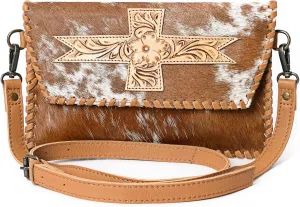 Melody handtooled mini crossbody bag