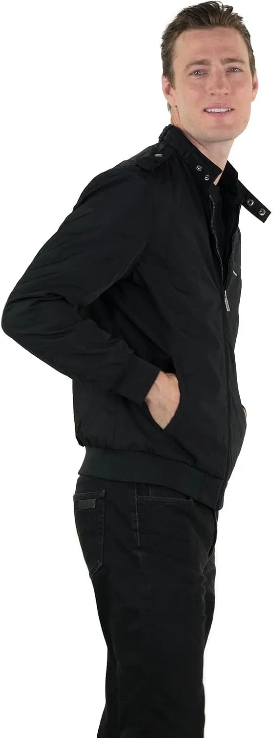 Members Only Men's Iconic Racer Quilted Lining Jacket |Slim Fit|