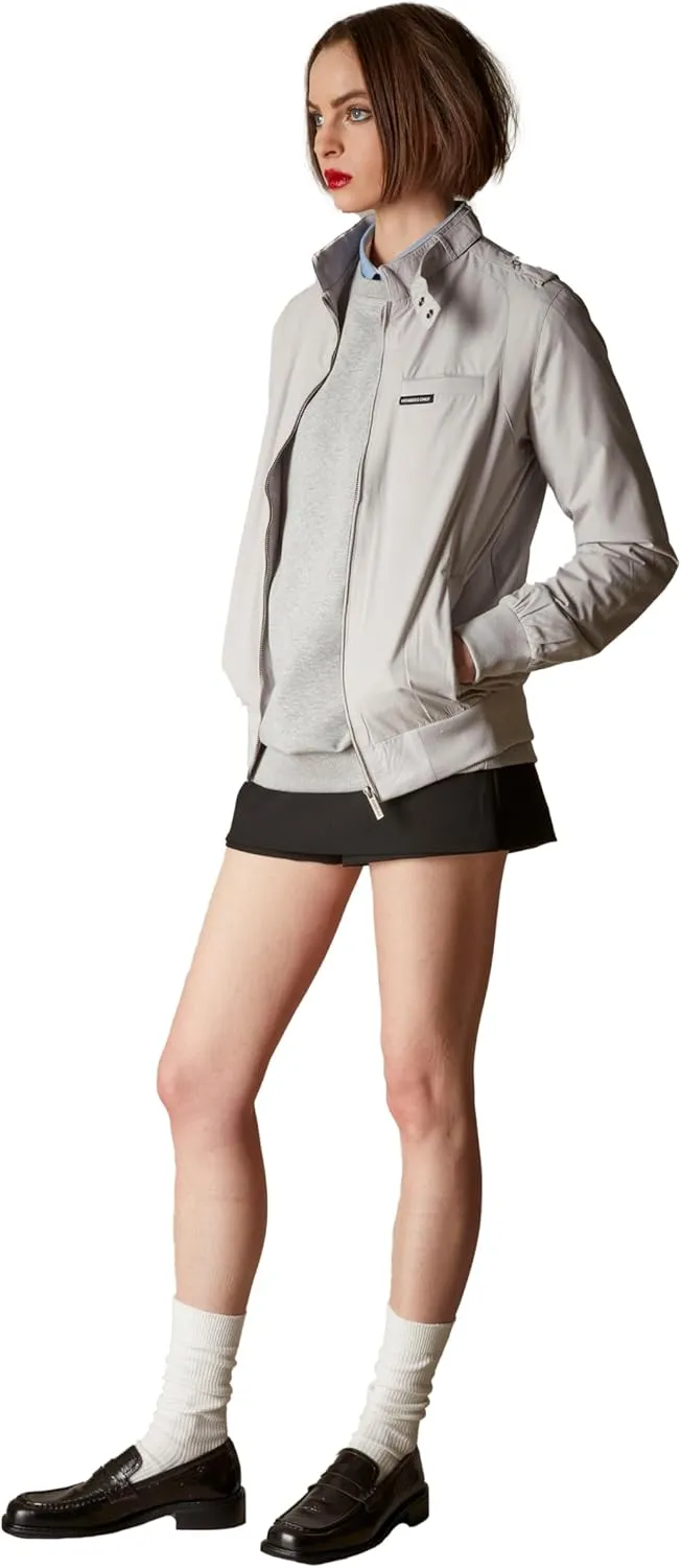 Members Only Women's Classic Iconic Racer Jacket | Spring Jackets for Women | Slim Fit | Womens Jacket | Bomber Jacket Womens